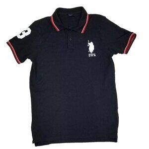 U.S. POLO ASSOCIATION Ladies Polo Shirt Size XL Black